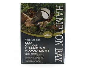 Lampara Reflector P/Jardin Estacable 18W=100W 2700-4000K Negra C/Estructura Aluminio Fundido,H...
