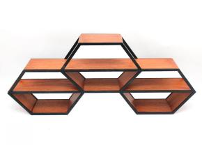 Repisa Flotante Hexagonal 18\