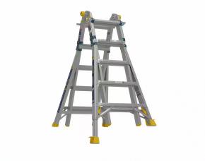 Escalera 22 Multi Posicion D/Aluminio, 5 En 1  Capacidad 375Lbs, (Mt-22Iaal) Werner.