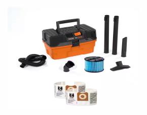 Aspiradora Ridgid 10Gal(37L) 5Hp Solido/Liquido (439571) C/Accesorios, Diseño Pro Pack Tipo C...