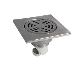 Desague De Ducha Acero Inoxidable 4X4 C/Sistema Anticucarachas Cromo