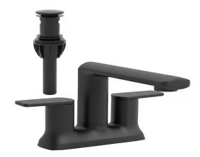 Grifo Doble Para Lavamanos Pfister Sena Negro Mate