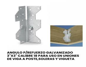 Angulo P/Refuerzo Galvanizado 1-7/16\