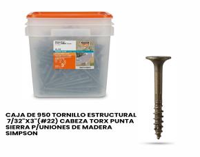 Caja De 950 Tornillo Estructural 7/32\