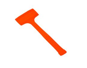Martillo D/Sup. Suave Compocast Alta-Visibilidad Naranja 18Oz
