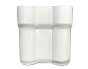 Lamina Teja Española Blanca Resina Acrilico Asa Pvc 16.5´(5.04Mtx1.05) Cubre 4.61Mt2 Con 2 C...