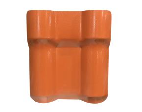 Lamina Teja Española Naranja Resina Acrilico Asa Pvc 10´(3.07Mtx1.05) Cubre 2.81Mt2 Con 2 Cr...