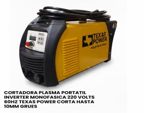 Cortadora Plasma Portatil  Inverter Monofasica 220 Volts 60Hz Texas Power Corta Hasta 10Mm Gru...