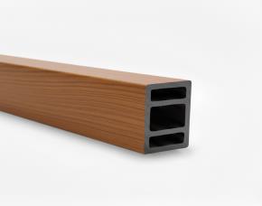 Tubo Rectangular 23/8X15/8X9,5´Madera Plastica Teka