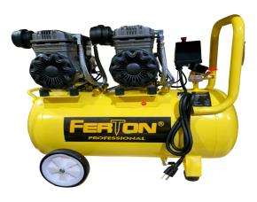Compresor De Aire 60 Lts/3Hp Silencoso, Sin Aceite, Ferton