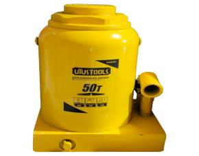 Gato Hidraulico Tipo Botella 50 Toneladas, Amarillo