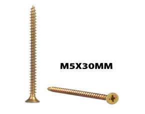 Unidad Tornillo M5X30Mm Cabeza Plana Ph.fosfatado Equivale Mpg-10X1 1/4