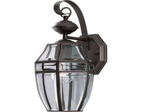 Lampara Pared Ext. 1Luz 60W Bronce Lavad