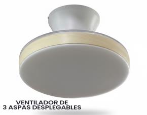 Lampara De Techo Lyra Con Ventilador Retractil 28\