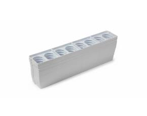 Paq.12 Bases Plast.blanco P.paletas Rellenables Ovaladas P.acuarelas Cap.8 Colores