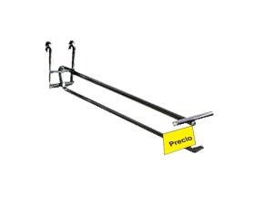 Gancho 150Mm Cromo Doble Para Exhib.triang.conportaprecio
