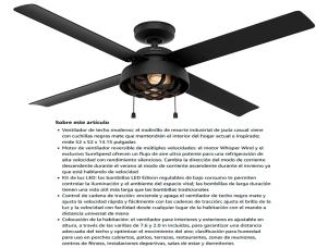 Ventilador De Techo Spring Mill 52\