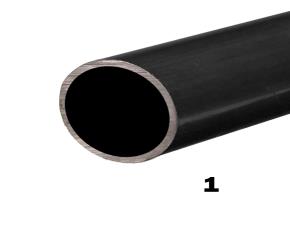 Tubo Pesado Negro P/Vapor Astm A53 Ced.40 1\